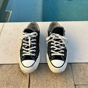Converse 70 low Black and White Men's Shoes